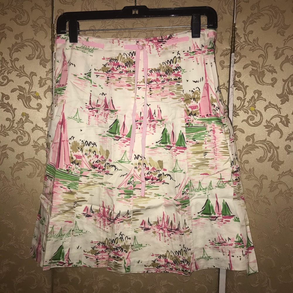 J. Crew Sailboat Boats A-Line Skirt 0